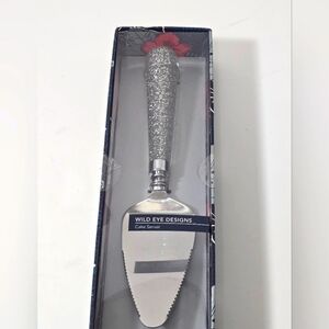Wild eye designs glitter cake server new